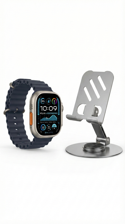 Combo Smartultra Watch 3 + Soporte giratorio  ¡Domina tu día!